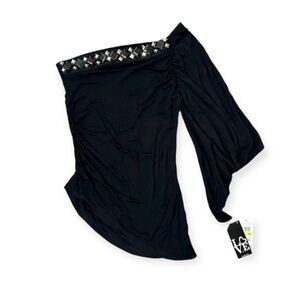 Love Tease / Macy’s Shoulder Cape Sequin Trim Women’s Top Size Medium